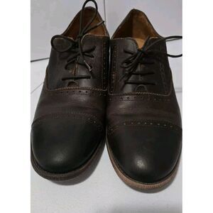 Robert Wayne‎ Mens 10 D Shoes Utah Derby Brown Leather Lace Up Oxfords